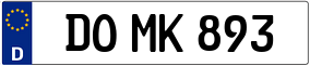 Trailer License Plate